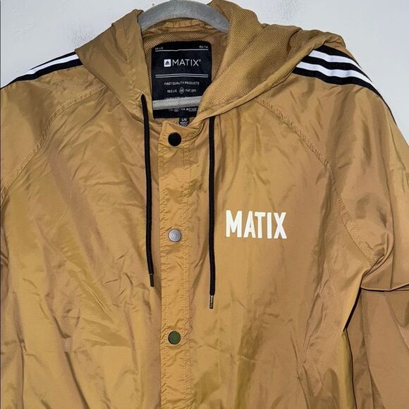Matix Compton Surf Club Los Angeles Tan Windbreaker Size L - Picture 4 of 13